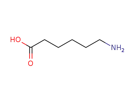 Molecular Structure of 60-32-2 (Hexanoicacid, 6-amino-)