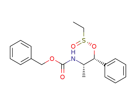(1R,2S)-2-{[(benzyloxy)carbonyl]amino}-1-phenylpropyl (S)-ethanesulfinate