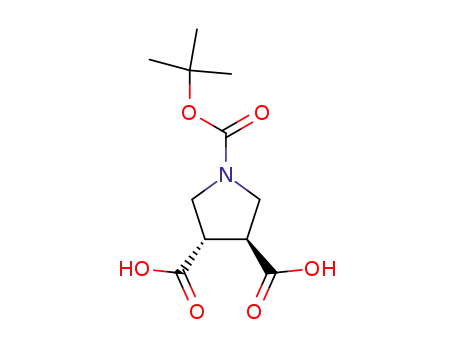 (3S,4S)-1-(tert-butoxycarbonyl)pyrrolidine-3,4-dicarboxylic acid