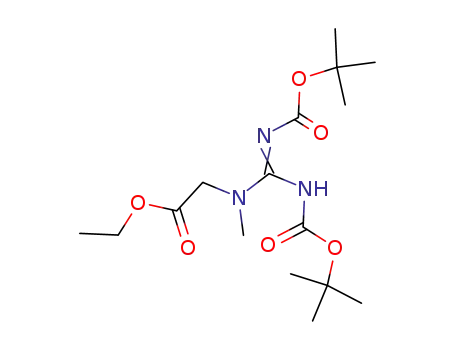 N1,N2-bis(tert-butoxycarbonyl)-N3-methylguanidino-N3-acetic acid ethyl ester