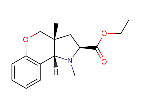(2RS,3aSR,9bRS)-2-ethoxycarbonyl-1,2,3,3a,4,9b-hexahydro-1,3a-dimethyl[1]benzopyrano[4,3-b]pyrrole