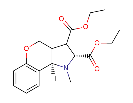 1-methyl-1,2,3,3a,4,9b-hexahydro-5-oxa-1-aza-cyclopenta[a]naphthalene-2,3-dicarboxylic acid diethyl ester