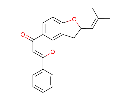 8-(2-methyl-1-propenyl)-2-phenyl-8,9-dihydro-4H-furo[2,3-h]-1-benzopyran-4-one