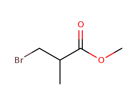 Molecular Structure of 20609-71-6 (Propanoic acid, 3-bromo-2-methyl-, methyl ester)