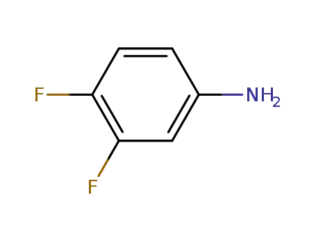 Molecular Structure of 3863-11-4 (3,4-Difluoroaniline)