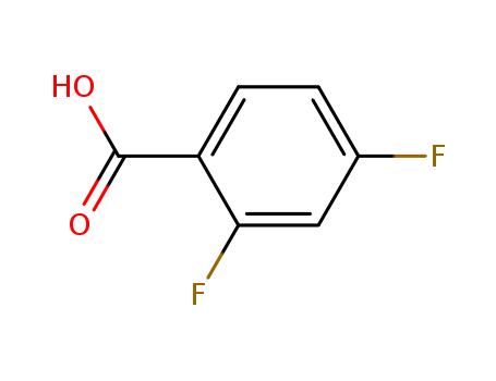 1583-58-0,2,4-Difluorobenzoic acid,2,4-Difluorobenzoic;2,4-Difluorobenzoic acid and the derivatives;2,4-Difluorobenzoicacid;2,4-Difluorobenzoic acid  and the derivatives;