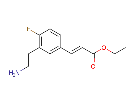 (E)-3-[3-(2-Amino-ethyl)-4-fluoro-phenyl]-acrylic acid ethyl ester