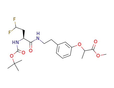 2-{3-[2-(2-tert-butoxycarbonylamino-4,4-difluoro-butyrylamino)-ethyl]-phenoxy}-propionic acid methyl ester
