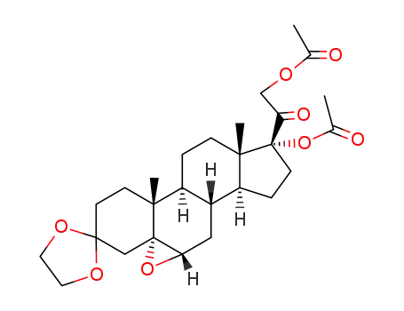 17α,21-diacetoxy-5α,6-oxide-3,3-ethylenedioxypregnan-20-one