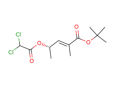(E)-(S)-4-(2,2-Dichloro-acetoxy)-2-methyl-pent-2-enoic acid tert-butyl ester