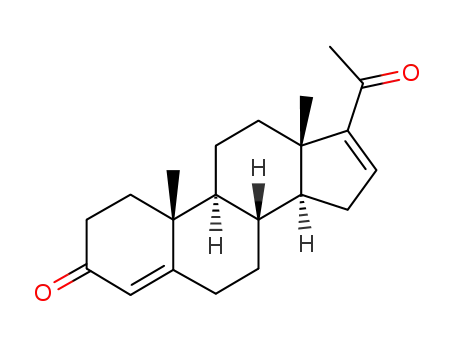 Molecular Structure of 1096-38-4 (16-Dehydroprogesterone)
