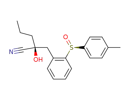 [2S,(S)S]-2-hydroxy-2-[2-(p-tolylsulfinyl)benzyl]pentanenitrile