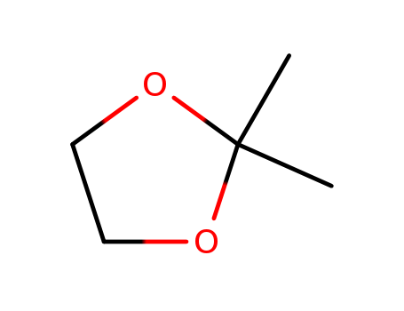 2916-31-6,2,2-Dimethyl-1,3-dioxolane,2,2-Dimethyl-1,3-dioxolane;Acetone ethylene acetal; Acetone ethylene ketal; Acetone, cyclic ethyleneacetal; NSC 86111