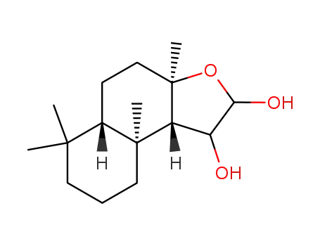 (3aR,5aS,9aS,9bR)-dodecahydro-3a,6,6,9a,-tetramethylnaphtho-[2,1-b]furan-1,2-diol