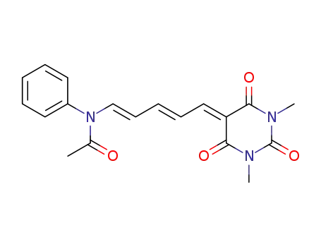 N-[(1E,3E)-5-(1,3-dimethyl-2,4,6-trioxo-1,2,3,4,5,6-hexahydropyrimidin-5-ylidene)penta-1,3-dien-1-yl]-N-phenylacetamide