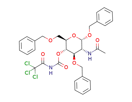 (2,2,2-Trichloro-acetyl)-carbamic acid (2R,3S,4R,5R,6S)-5-acetylamino-4,6-bis-benzyloxy-2-benzyloxymethyl-tetrahydro-pyran-3-yl ester