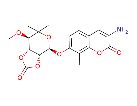 3-amino-7-((3aR,4R,7R,7aR)-7-methoxy-6,6-dimethyl-2-oxooxotetrahydro-3aH-[1,3]dioxolo[4,5-c]pyran-4-yloxy)-8-methyl-2H-chromen-2-one