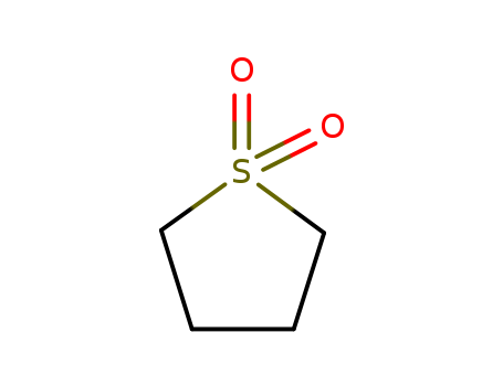 126-33-0,Sulfolane,1,1-Dioxothiolan;Bondelane A;Bondolane A;Cyclic tetramethylene sulfone;Cyclotetramethylenesulfone;NSC 46443;Sulfolan;Sulpholane;Tetrahydrothiophene1,1-dioxide;Tetrahydrothiophene S,S-dioxide;Tetrahydrothiophene dioxide;tetramethylene sulfone;Thiacyclopentane dioxide;Thiolane 1,1-dioxide;Thiophane 1,1-dioxide;Thiophane dioxide;