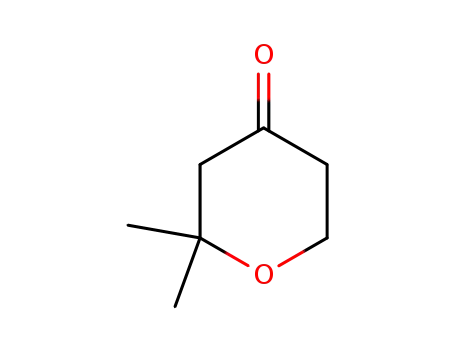 Molecular Structure of 1194-16-7 (2,2-DIMETHYLTETRAHYDROPYRAN-4-ONE)