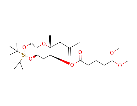 5,5-dimethoxypentanoic acid 2,2-di-tert-butyl-6-methyl-6-(2-methylallyl)-hexahydro-1,3,5-trioxa-2-sila-naphthalen-7-yl ester