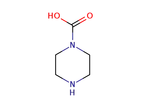 Molecular Structure of 10430-90-7 (1-PIPERAZINECARBOXYLIC ACID)