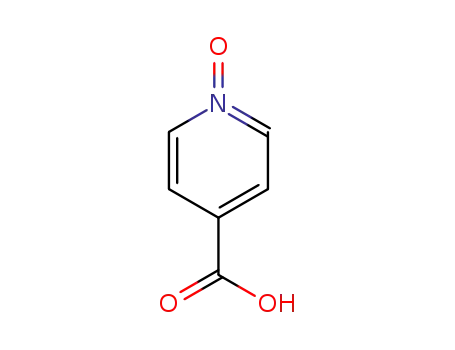 Molecular Structure of 13602-12-5 (Pyridine-4-carboxylic acid N-oxide)
