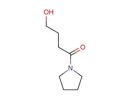 Molecular Structure of 73200-24-5 (4-hydroxy-1-(1-pyrrolidinyl)-1-Butanone)