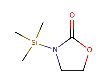 Molecular Structure of 43112-38-5 (3-TRIMETHYLSILYL-2-OXAZOLIDINONE)
