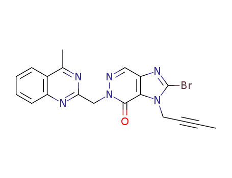 2-bromo-3-(2-butyn-1-yl)-5-[(4-methyl-quinazolin-2-yl)methyl]-3,5-dihydro-imidazo[4,5-d]pyridazin-4-one