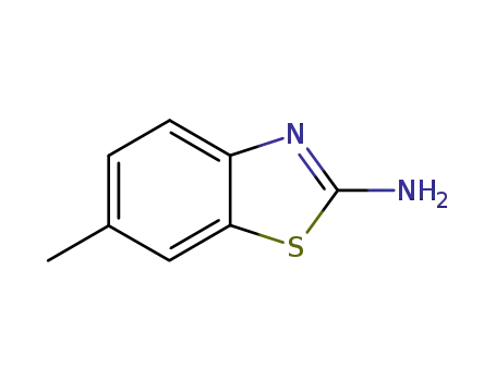 Molecular Structure of 2536-91-6 (2-Amino-6-methylbenzothiazole)
