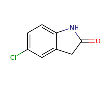 Molecular Structure of 17630-75-0 (5-Chlorooxindole)