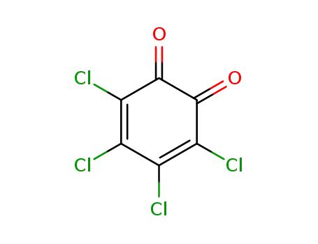 Molecular Structure of 2435-53-2 (Tetrachloro-o-benzoquinone)