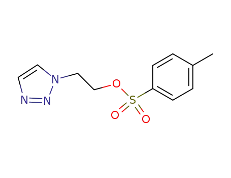 Molecular Structure of 263400-92-6 (1H-1,2,3-Triazole-1-ethanol, 4-methylbenzenesulfonate (ester))