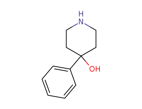 Molecular Structure of 40807-61-2 (4-HYDROXY-4-PHENYLPIPERIDINE)