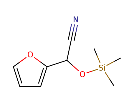 Molecular Structure of 40861-56-1 (2-Furanacetonitrile, a-[(trimethylsilyl)oxy]-)
