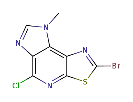 7-chloro-4-methyl-2-bromo-4H-imidazo[4,5-d]thiazolo[5,4-b]-pyridine