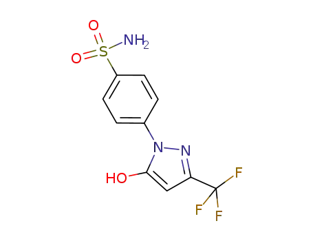 4-(5-hydroxy-3-(trifluoromethyl)-1H-pyrazol-1-yl)benzenesulfonamide