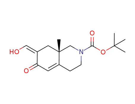 (S)-7-[1-hydroxy-meth-(Z)-ylidene]-8a-methyl-6-oxo-3,4,6,7,8,8a-hexahydro-1H-isoquinoline-2-carboxylic acid tert-butyl ester