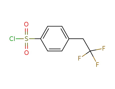 Molecular Structure of 883146-03-0 (Benzenesulfonyl chloride, 4-(2,2,2-trifluoroethyl)-)