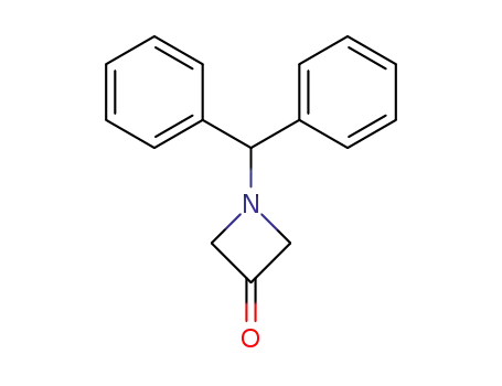 Molecular Structure of 40320-60-3 (1-Benzhydrylazetidin-3-one)