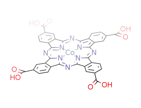 Molecular Structure of 69934-86-7 (cobalt tetracarboxyphthalocyanine)