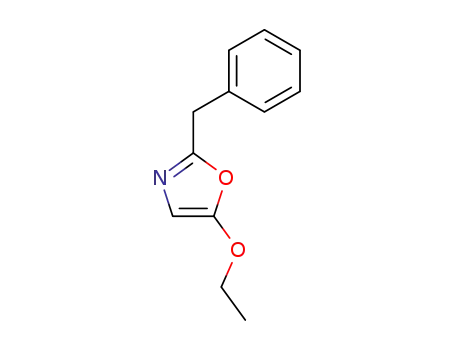 Molecular Structure of 74185-57-2 (Oxazole, 5-ethoxy-2-(phenylmethyl)- (9CI))