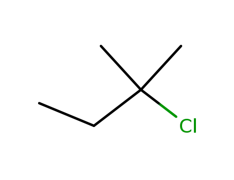 Molecular Structure of 594-36-5 (2-CHLORO-2-METHYLBUTANE)