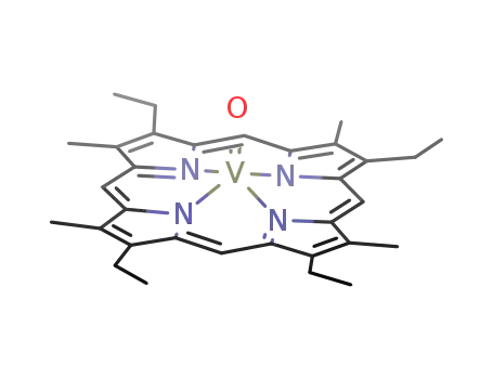 Molecular Structure of 15709-03-2 (Vanadium(IV) etioporphyrin III oxide)