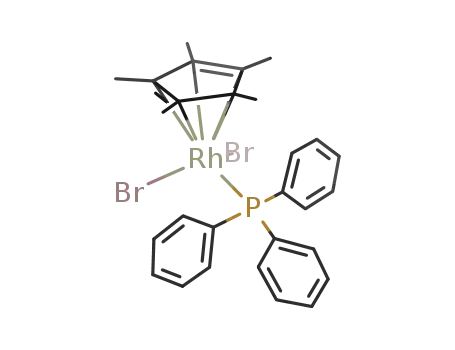 (η5-C5Me5)Rh{PPh3}Br2