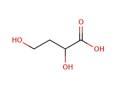 Molecular Structure of 1518-62-3 (2,4-dihydroxy-Butanoic acid)