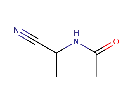 Molecular Structure of 19861-71-3 (N-(1-cyanoethyl)acetamide)