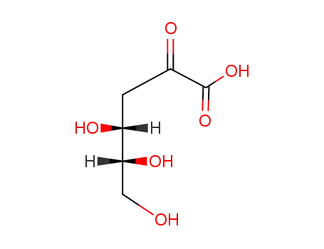 Molecular Structure of 56742-44-0 (2-oxo-3-deoxygalactonic acid)