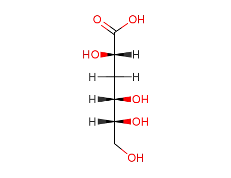 Molecular Structure of 1518-59-8 (D-arabino-3-deoxyhexonic acid)