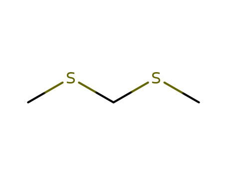 1618-26-4,Bis(methylthio)methane,2,4-Dithiapentane;Bis[methylmercapto]methane;Formaldehyde dimethyldithioacetal;Formaldehyde dimethyl mercaptal;Methylenebis[methyl sulfide];NSC 96010;Thioformaldehyde dimethyl acetal;
